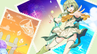 Girl dress boots flying kite - a kite free wallpaper
