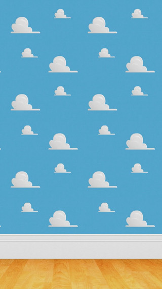 Sky wall room clouds background - disney free wallpaper for mobile