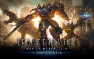 Transformers age extinction game poster 2 - a giant robot free wallpaper for desktop