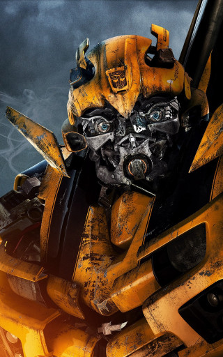 Yellow black robot black face - 4k uhd image free wallpaper for mobile