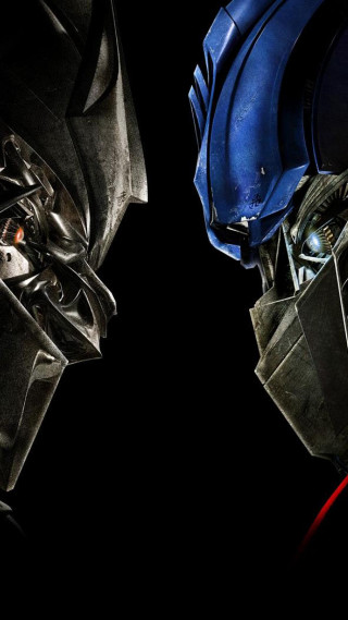 Robots facing dark background red - the dark free wallpaper for mobile