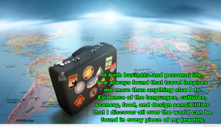 Suitcase map travel quote world - liminal free wallpaper