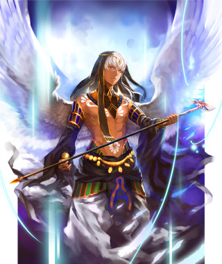 Divine angel wings sword halo - her other hand free wallpaper for mobile