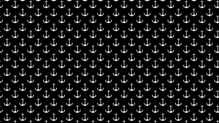 Black white pattern anchors background - optical free wallpaper for desktop