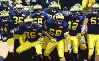 Football team coach referee painting - derek hill free wallpaper