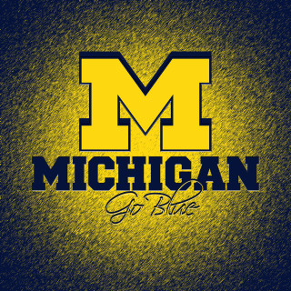 Michigan go blue logo black - m free wallpaper