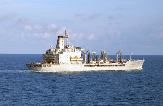 Large ship ocean smoke stacks 5 - a large ship in the middle of the ocean free wallpaper