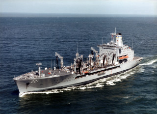 Large ship sailing sunny day - a body of water free wallpaper