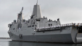 Gray ship crowded deck bridge - a bridge in the background free wallpaper