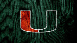 Wooden background miami hurricanes logo - the top of the image free wallpaper for desktop