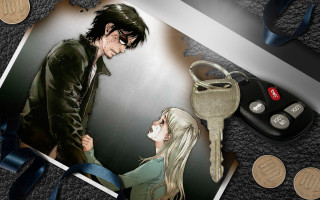 Couple people key car keychain - key art free wallpaper for desktop