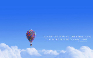 Hot air balloon quote sky - everything free wallpaper
