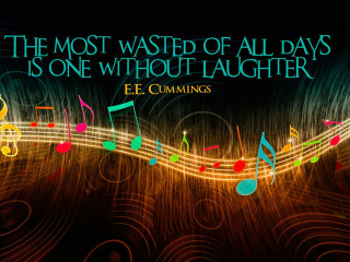 Musical note quote laughter eecummings - most free wallpaper