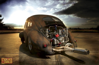 Dieselpunk military car engine desert - a concrete surface free wallpaper