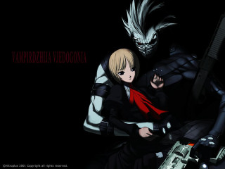 Anime couple characters holding guns - a couple of anime characters holding free wallpaper