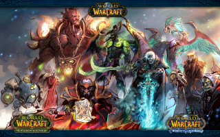 Characters warcraft fire ice demon - a group of characters free wallpaper for desktop