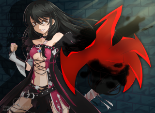 Woman red outfit sword demon 3 - a sword and a demon free wallpaper