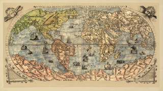 World map with countries names - aldus manutiu free wallpaper