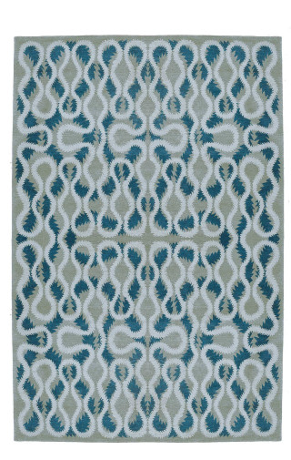 Blue white rug design side - anni alber free wallpaper for mobile