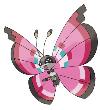 Pink butterfly black white face 2 - tail free wallpaper for tablet