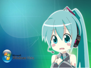 Cartoon character headset computer mouse - anime visual free wallpaper