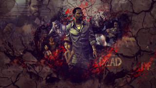 Man zombies blood ground sign - a group of zombies free wallpaper