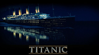 Atlantic large ship water night - symbolism free wallpaper