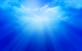 Blue sky clouds sunbeams center - the center free wallpaper