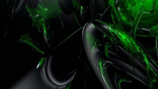 Green black abstract background bubbles - bubble free wallpaper for desktop