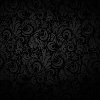 Black background swirls leaves side - carlos trillo name free wallpaper for tablet