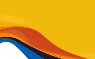 Yellow blue background white wave - the bottom of the image free wallpaper for desktop