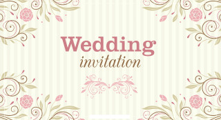 Wedding card floral striped background - a floral design free wallpaper for desktop