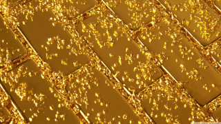 Gold tile gold flakes close - a gold background free wallpaper