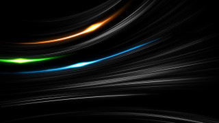 Black background multicolored wave light - abstract free wallpaper for desktop