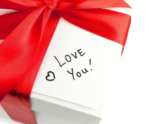 Red ribbon white box love 2 - a white box free wallpaper