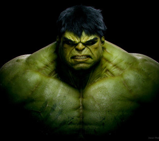 Man green face black hair - black hair free wallpaper for tablet