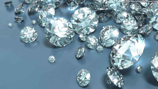 Diamonds scattered blue surface light - diamond free wallpaper for desktop