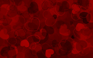 Red background hearts pattern repeated 2 - anne dunn free wallpaper
