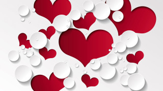 Floating hearts bubbles air colorful - red heart free wallpaper