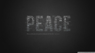 Love word cloud black background - a word free wallpaper