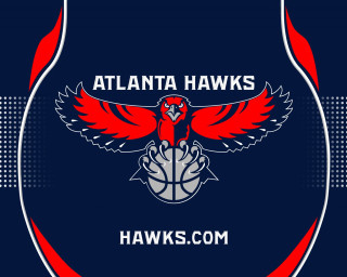 Atlanta hawks logo bird halftone - a red bird free wallpaper for desktop