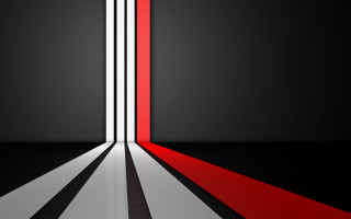 Black white red room light - geometric abstract art free wallpaper for desktop