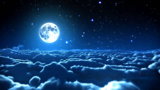 Full moon clouds night sky 5 - the night sky free wallpaper