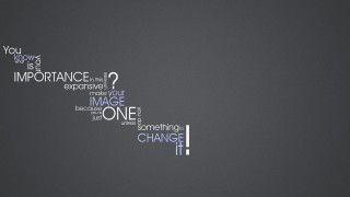 Gray background blue white word - the image free wallpaper for desktop