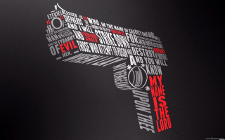 Gun words languages black background - word free wallpaper