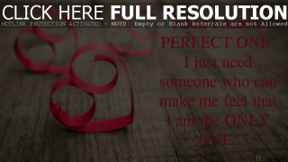 Red ribbon wooden table quote - a poem free wallpaper