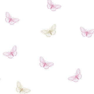 Pink butterflies flying white background - a group free wallpaper for tablet