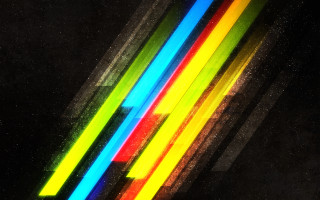 Multicolored lines dark background white 2 - a white border free wallpaper