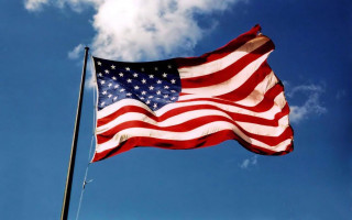 American flag flying sky clouds - a cloud in the background free wallpaper