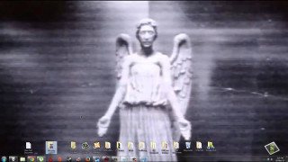 Angel statue black white computer - an angel free wallpaper
